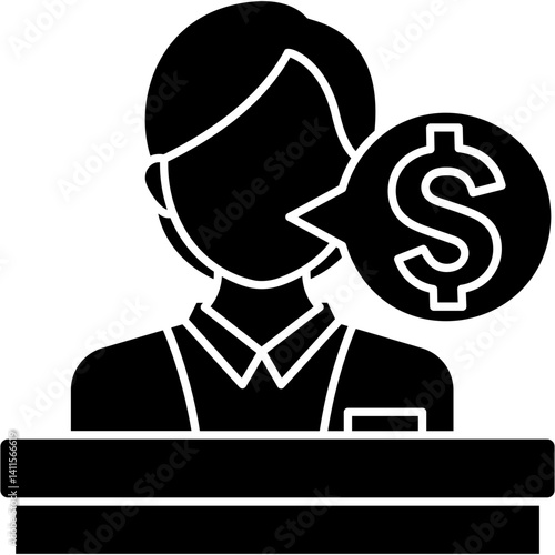 Bank Teller Icon