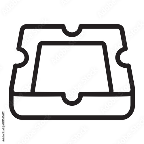 Ashtray  line icon