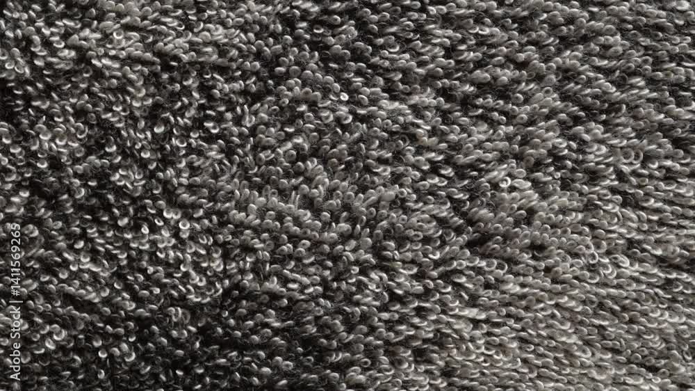 Towel texture closeup. Soft brown color cotton towel backdrop, fabric background. Terry cloth bath or beach towels. Macro. Slow motion. Towel texture closeup. Soft brown color cotton towel backdrop, fabric background. Terry cloth bath or beach towels. Macro. Slow motion.
