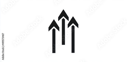 Free Download Abstract illustration of upward arrows symbolizing growth, progress, and direction - GFXLoad