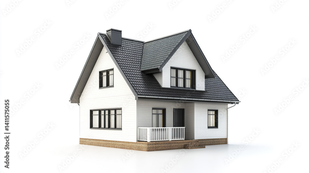 modern white house with dark roof and front porch modern white house with dark roof and front porch