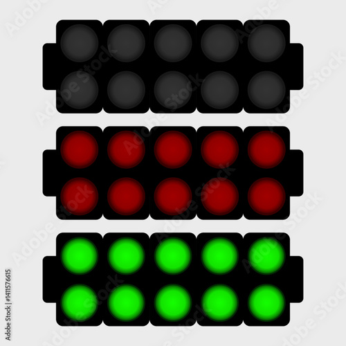 Illustration vector graphic of race start light.