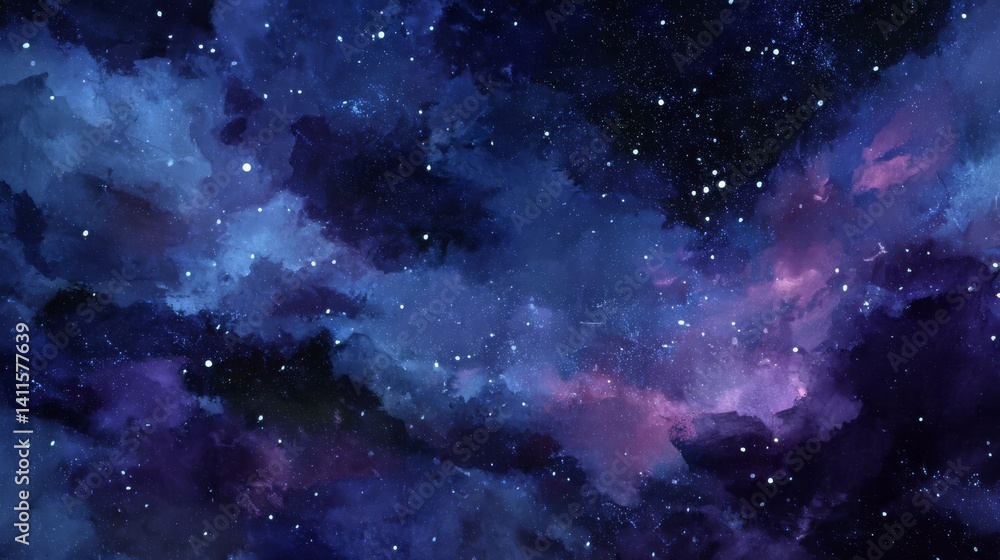 Fototapeta premium 宇宙のようなマーブル模様の背景