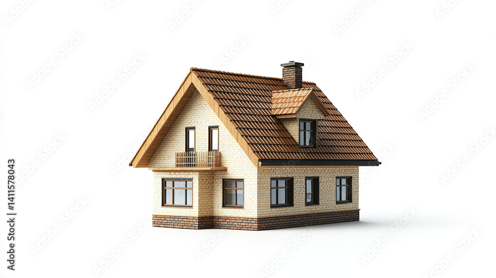 charming brick house with gabled roof and chimney charming brick house with gabled roof and chimney