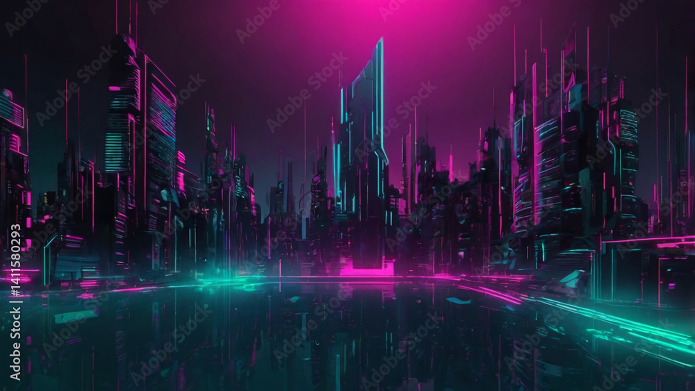 background image colorful rainbow neon gradient wave with shimmer and abstract ,AI generated background image colorful rainbow neon gradient wave with shimmer and abstract ,AI generated