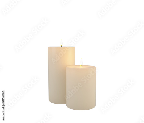 candle isolated on white background