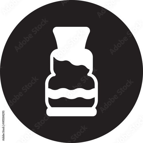 Vase glyph icon