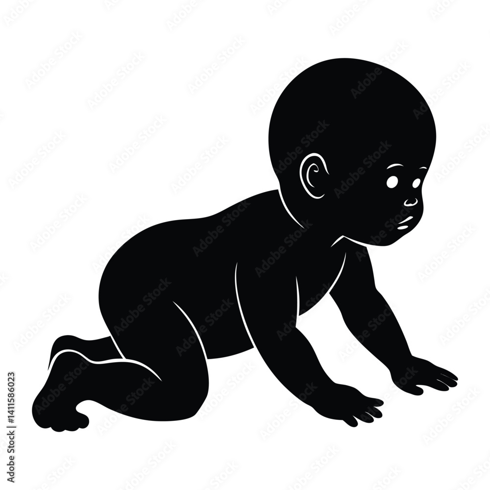 Obraz premium baby crawling