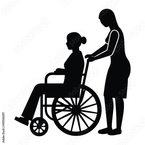 disabled woman in wheelchair
