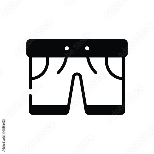Swim Shorts Icon vector stock illustration