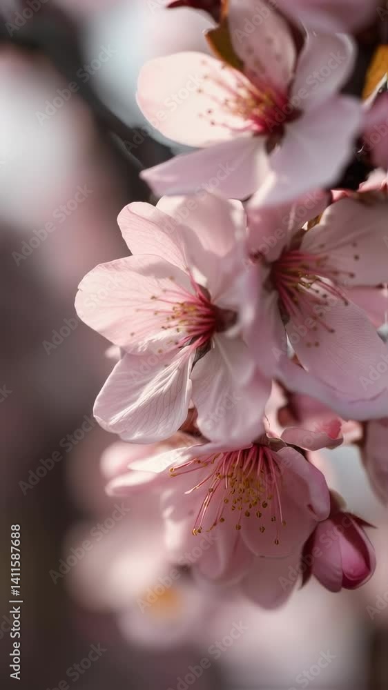 closeup of cherry or apple tree blossom closeup of cherry or apple tree blossom