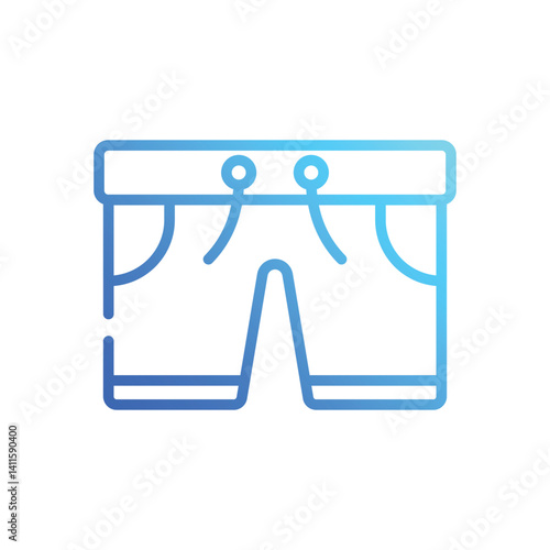 Swim Shorts Icon vector stock illustration