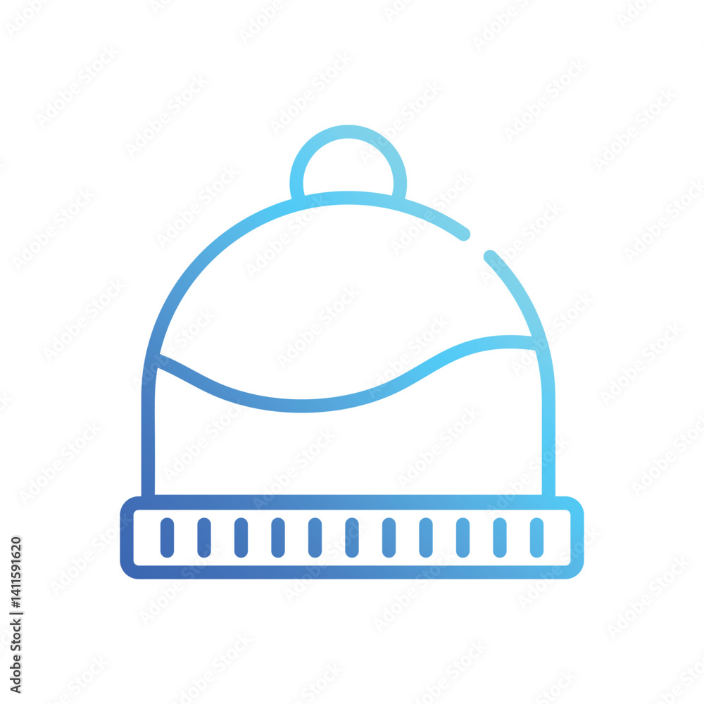 Beanie  Icon vector stock illustration