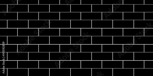 Black brick wall background. Black stone brick wall seamless background. Seamless Texture Pattern of a Brick Wall. Black bricks wall 3d illustration. Brick wall Texture. wall stone texture background.