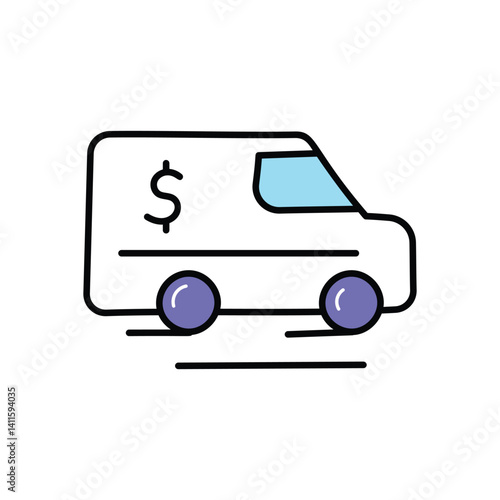 Encashment icon vector stock illustration