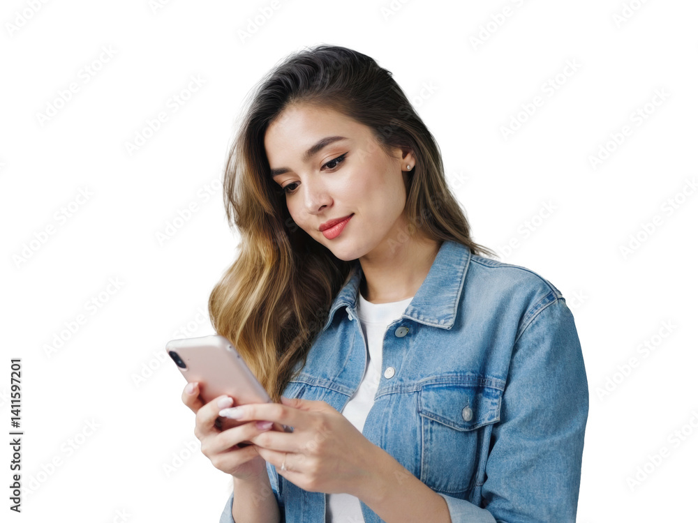 Junge Frauen mit Smartphone in Jeansjacke PNG mit transparentem Hintergrund
Junge Frauen mit Smartphone in Jeansjacke PNG mit transparentem Hintergrund