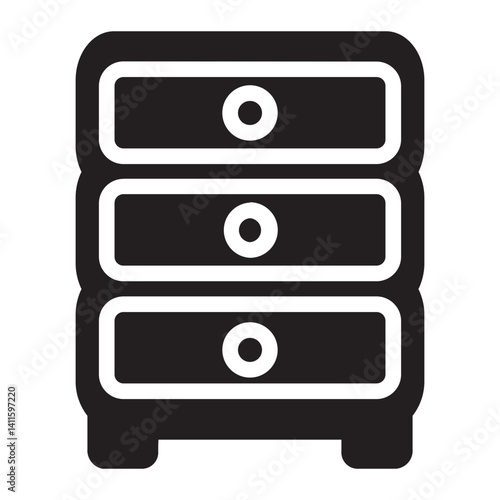 Chest Of Drawers glyph icon