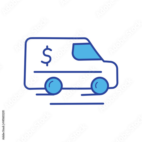 Encashment icon vector stock illustration