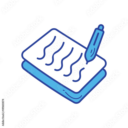 Underwriting icon vector stock illustration