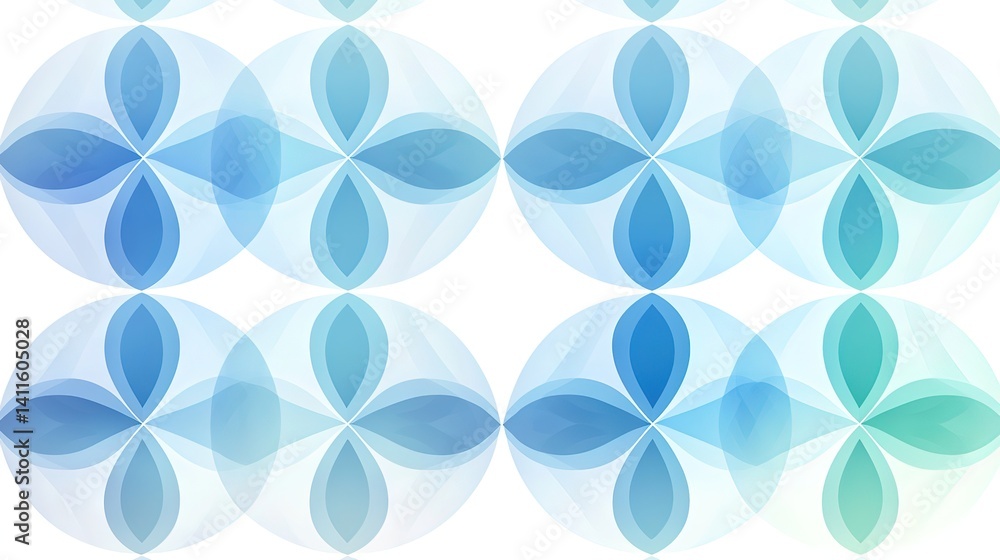 Fototapeta premium Geometric illustration with symmetrical illusion