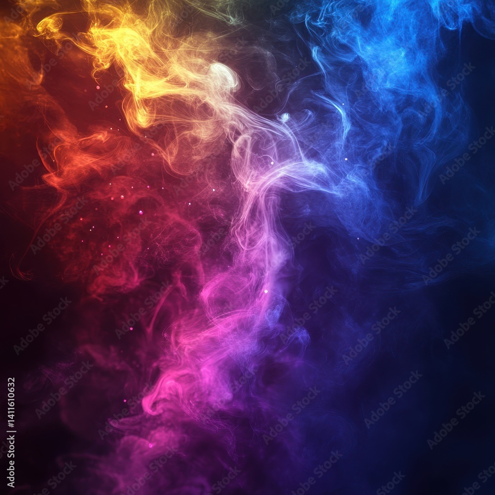 Fototapeta premium Glowing flare background with a streaming color smoke effect