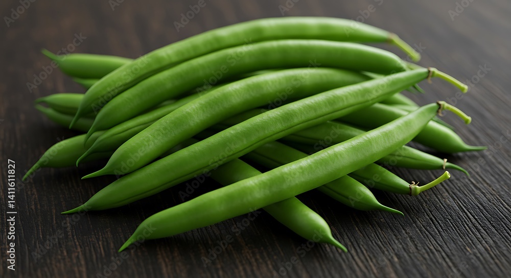 Vibrant Green Beans: A Still Life of Freshness Vibrant Green Beans: A Still Life of Freshness