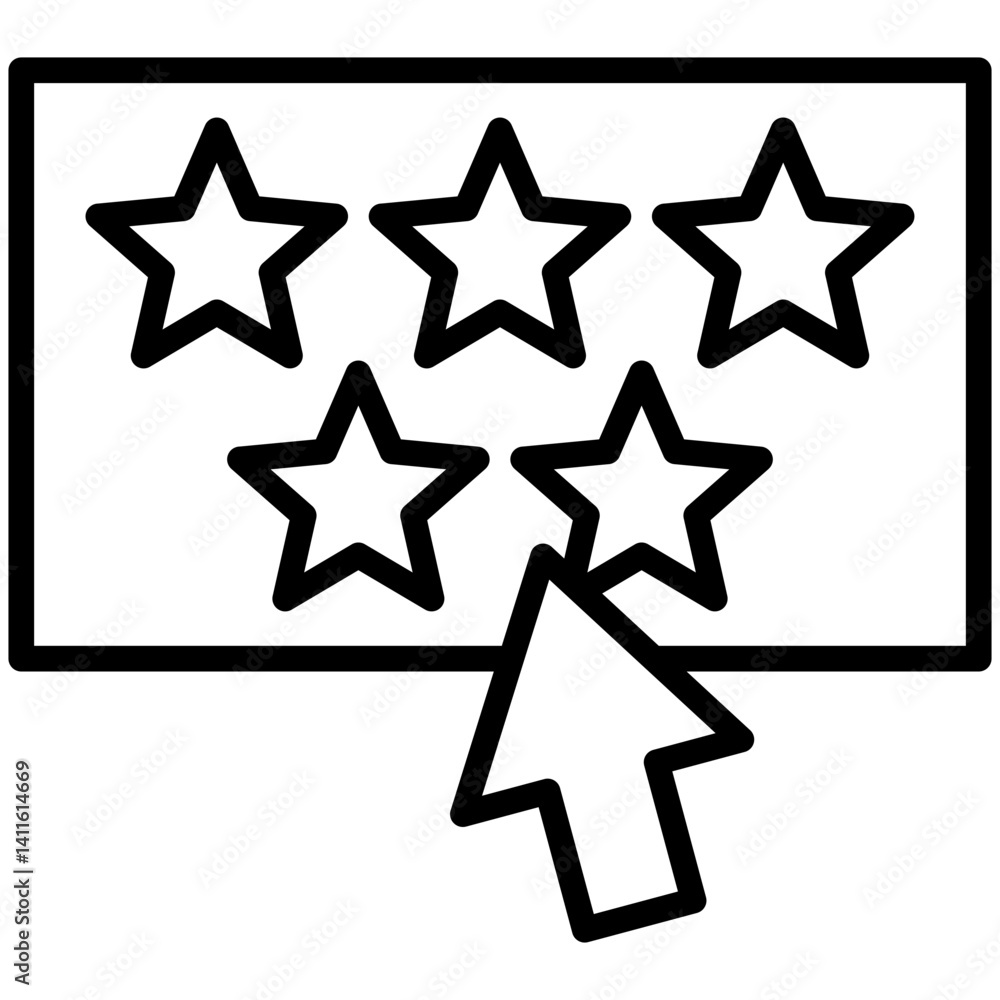 Rating Outline Icon Rating Outline Icon
