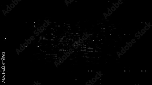 4K Tech Background – Digital Parallax Animation with Neon Light Effects, Futuristic HUD Lines, and Sci-Fi Grid Motion