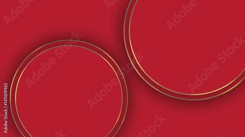 Luxury Background with Circle Shape Placeholder – Elegant Minimal Design, Golden Gradient, and Premium Blank Frame