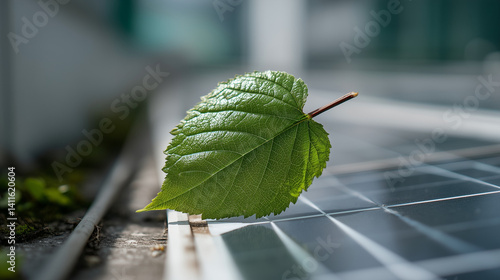 Solar Leaf: A single, vibra...