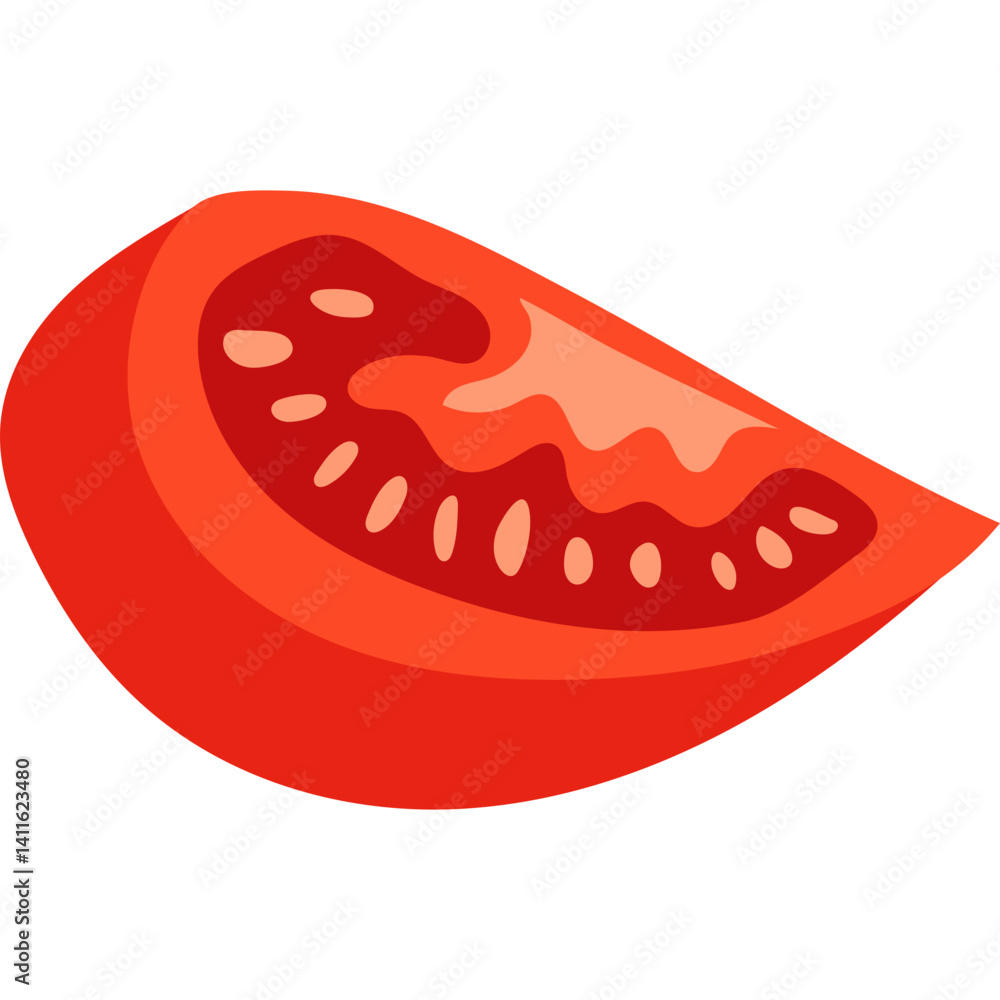 Tomato Slice Illustration Tomato Slice Illustration