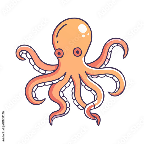 octopus  icon, octopus  vector illustration-simple illustration of octopus , perfect for octopus  logos and icons
