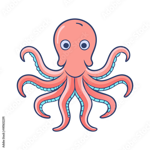 octopus  icon, octopus  vector illustration-simple illustration of octopus , perfect for octopus  logos and icons