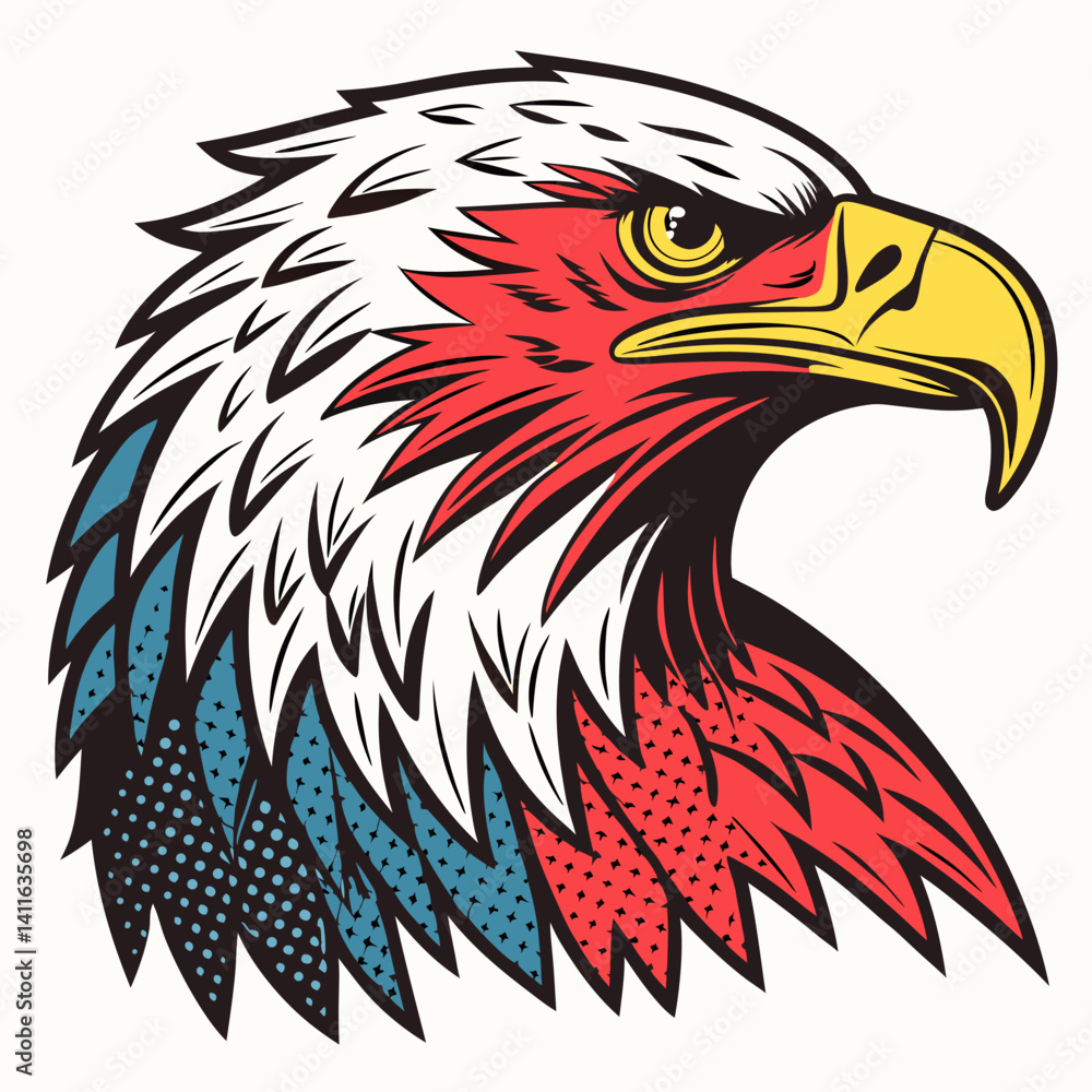 Obraz premium Eagle Vector Art and Illustration Set (from a collection)