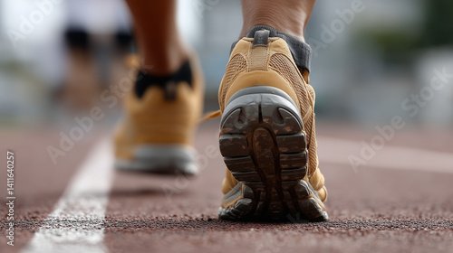 Close-up of runner's Footwe...