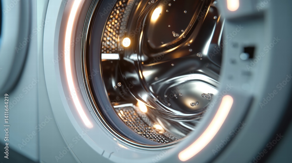 Interior with washing machine and soap bubbles,Vector realistic automatic washing machine with a front loading with blue soup bubbles,Realistic vector illustration,Home appliance concept. Interior with washing machine and soap bubbles,Vector realistic automatic washing machine with a front loading with blue soup bubbles,Realistic vector illustration,Home appliance concept.