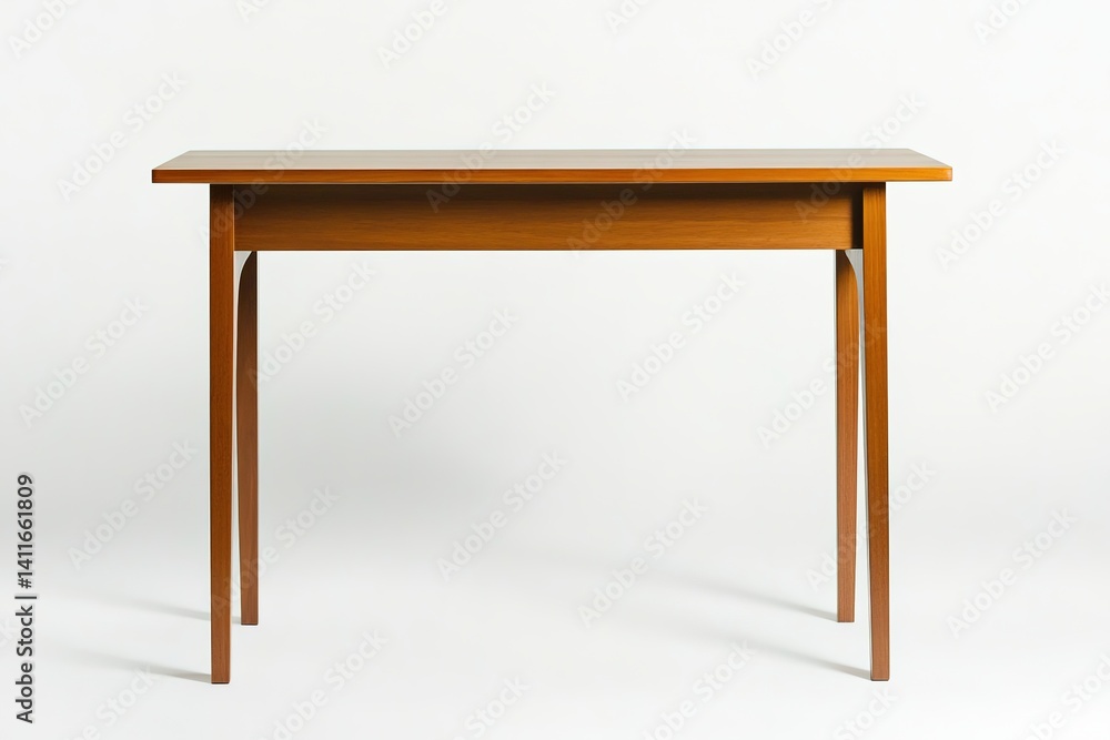 Simple wooden table on a plain background Simple wooden table on a plain background