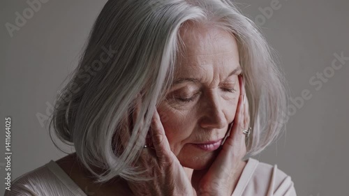 The Serene Elderly Woman