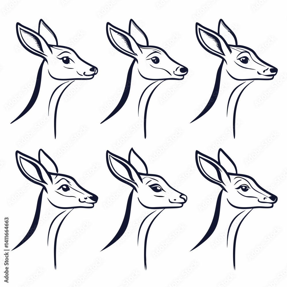 Fototapeta premium deer-vector-icon
