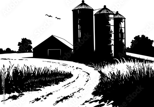 Dairy fantasy architecture, Dairy vector graphic