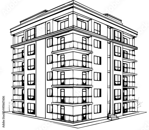 Fantasy architecture of Condominium, Condominium vector image
