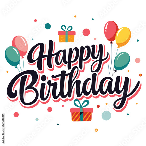 Wallpaper Mural Happy Birthday Greeting Torontodigital.ca