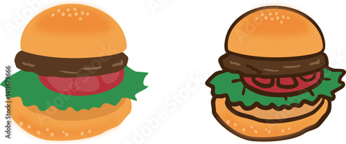 ハンバーガー２種