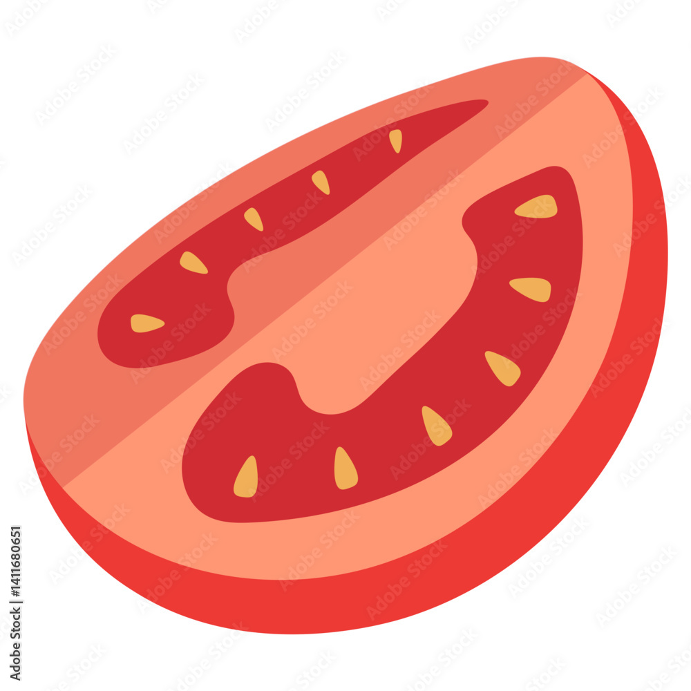 Tomato Slices Illustration Tomato Slices Illustration