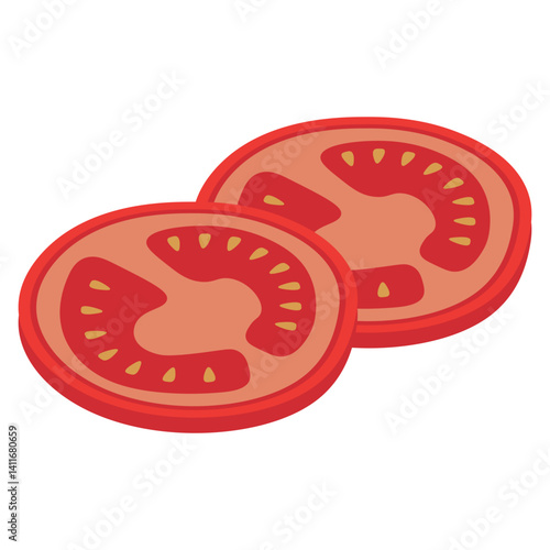 Tomato Slices Illustration