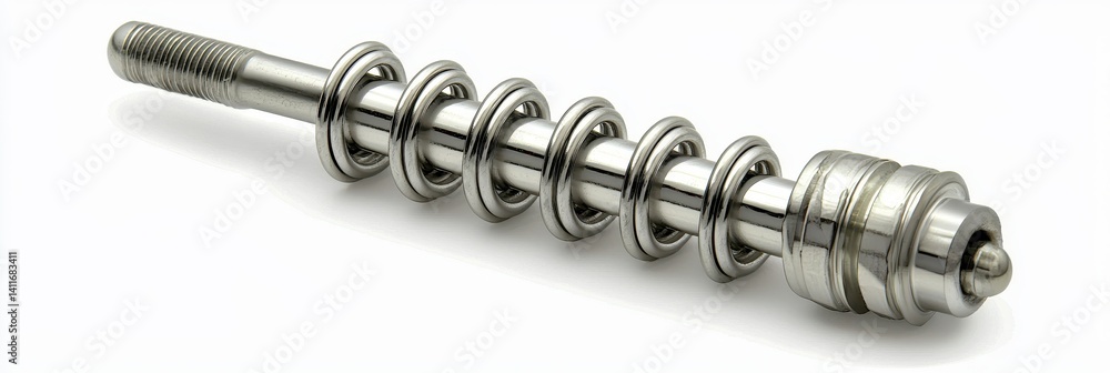 Precision Engineered Metal Component with Multiple Retaining Rings Precision Engineered Metal Component with Multiple Retaining Rings