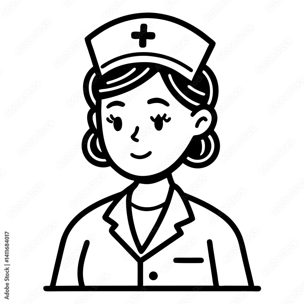 Nurse Character Illustration for Health Education and Medical Design Projects Nurse Character Illustration for Health Education and Medical Design Projects