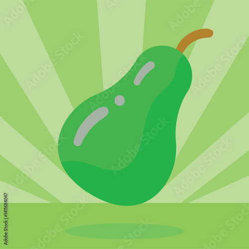 Pearly Perfection – Floating Green Fruit Design