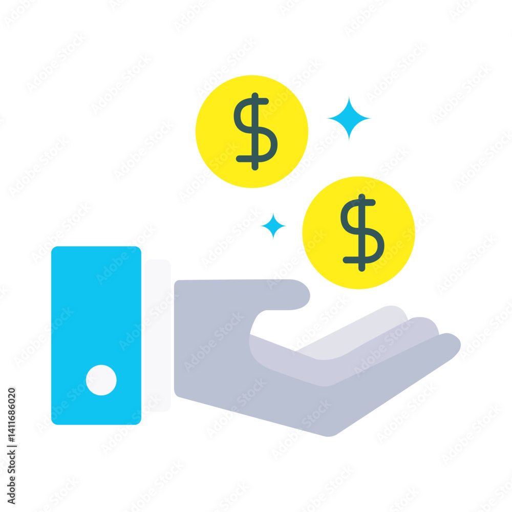 Digital Transaction and Online Payment Icon Digital Transaction and Online Payment Icon