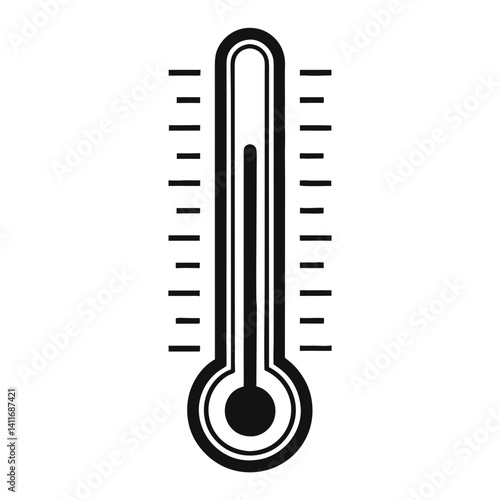 Thermometer Simple Design for Infographics Educational Materials and Presentations